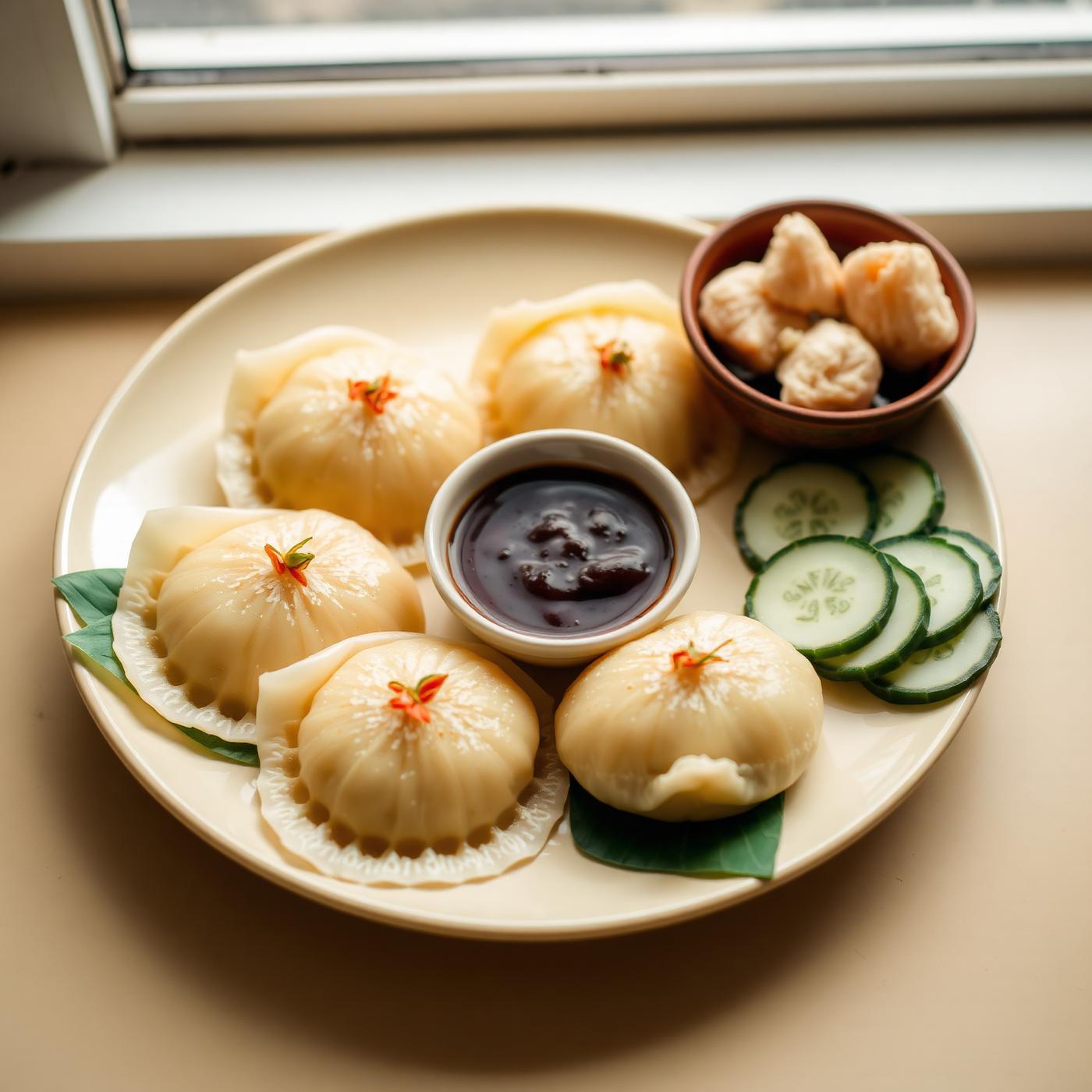 Pempek Palembang with cuko