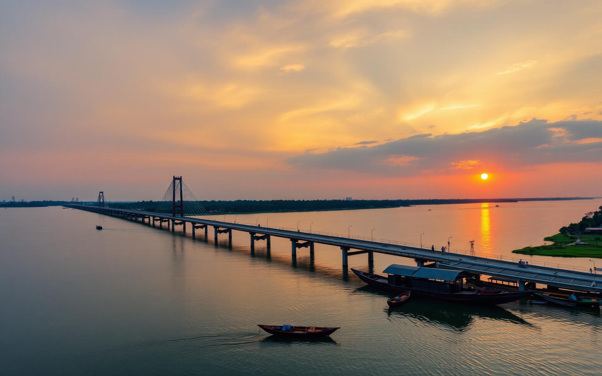 Ampera Bridge over the Musi River
